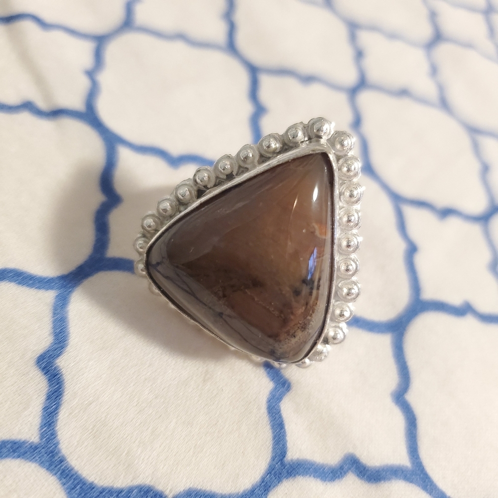 925 Silver Semi-precious Stones Handmade Ring